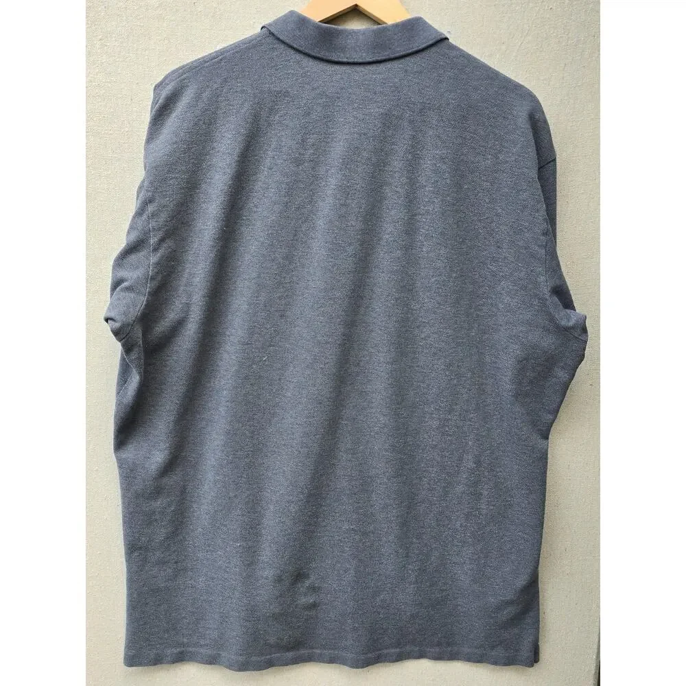 Polo Ralph Lauren Gray Pima Cotton Stretch Polo Shirt Mens XL Classic Preppy